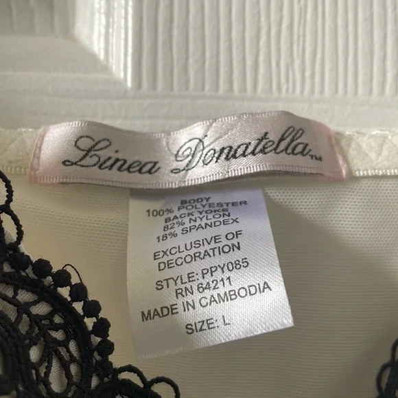 Linea Donatella White Babydoll - Picture 3 of 4